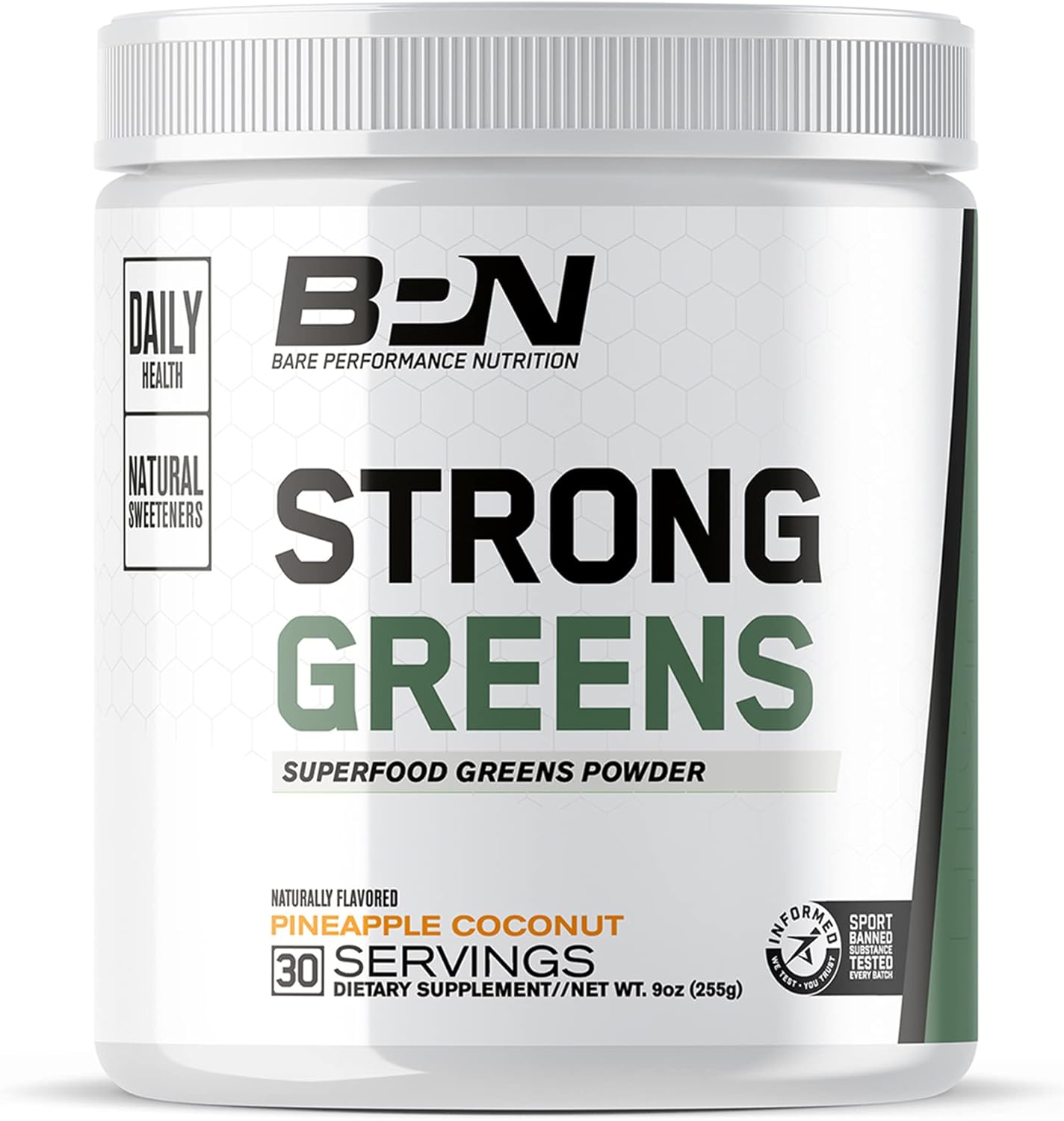 Bundle: BARE PERFORMANCE NUTRITION BPN Creatine Monohydrate & Strong Greens - Boost Performance and Health