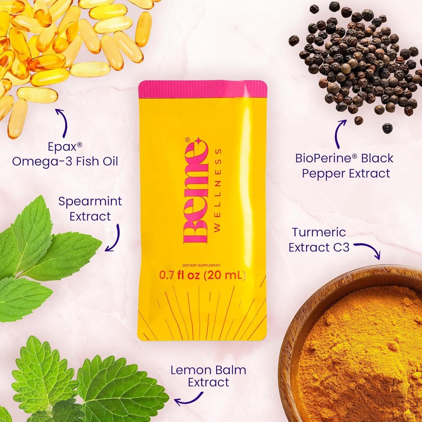 Bundle: BeMe BeHealthy Liquid Probiotics & BeSharp Omega-3 Liquid Supplements - Improve Gut Health and Cognitive Function