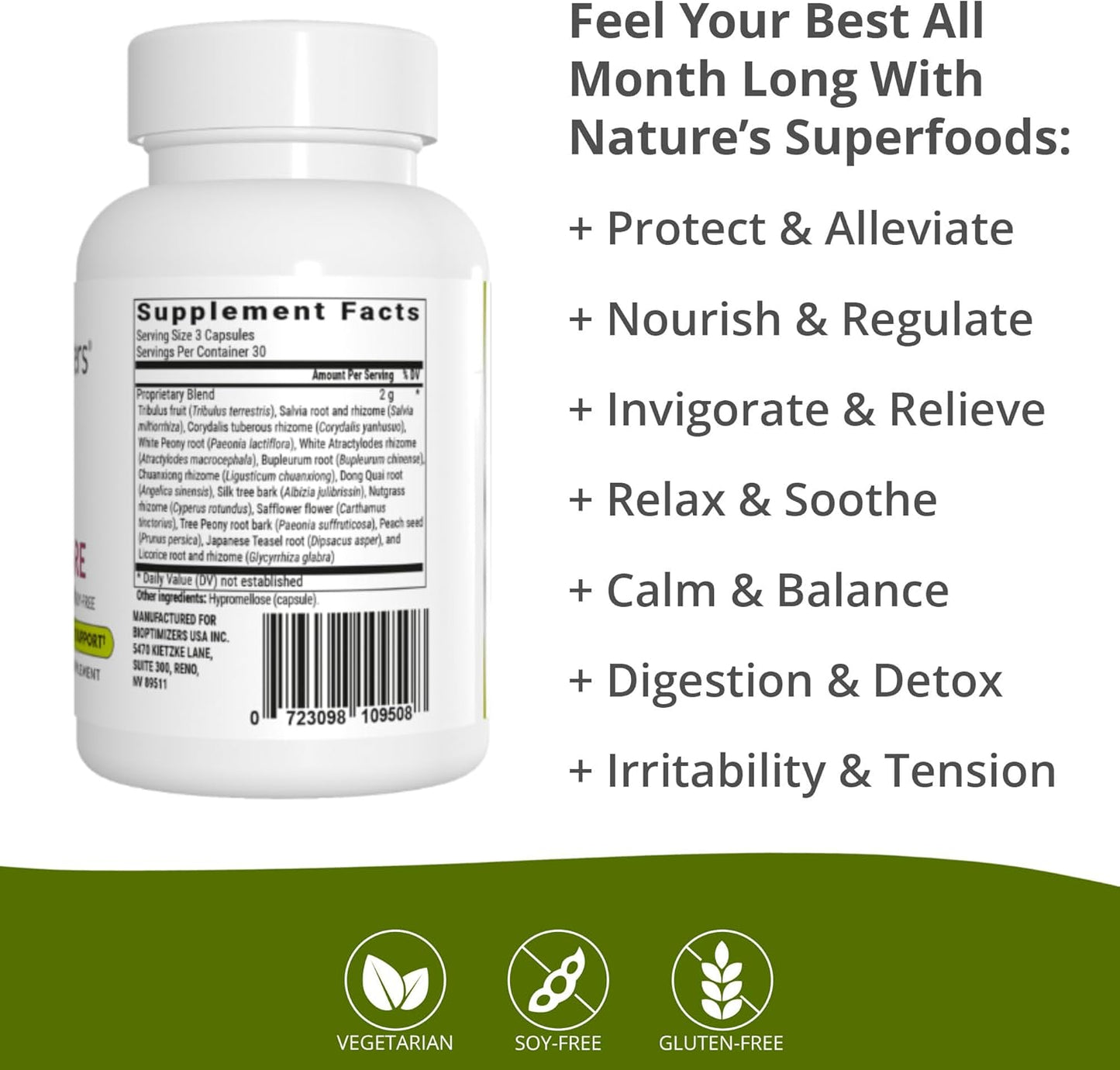 Bundle: BiOptimizers Magnesium Breakthrough 4.0 (60 Capsules) & Cycle Care (90 Capsules) - Natural Support for Sleep, Brain, and Menstrual Relief