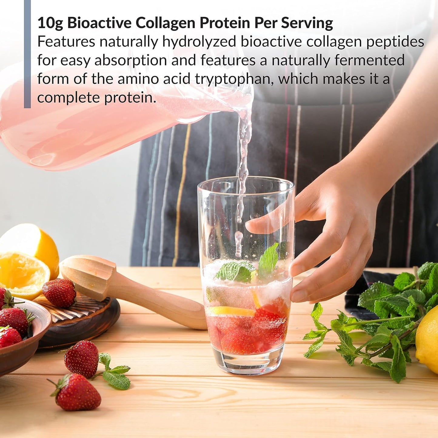 Bundle: BioTrust Ageless Multi Collagen Protein Powder with Fruit Punch Flavor in BlenderBottle