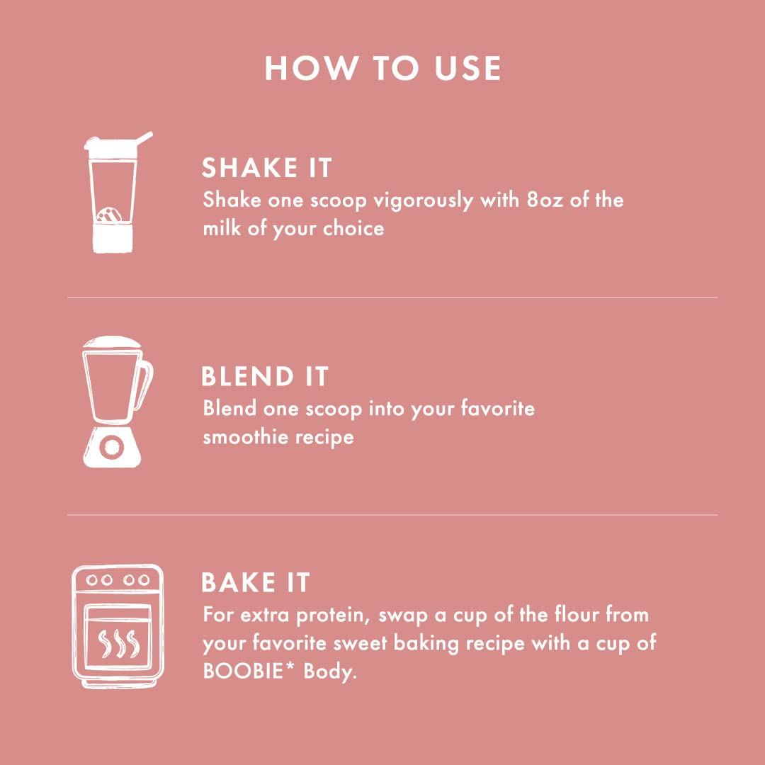 Bundle: Boobie Brands Boobie Body Superfood Protein Shake - Pregnancy Protein Powder for Lactation Support, Metabolism, Energy - Vanilla Cookie Protein Tub with Pumpkin Flavor Boost