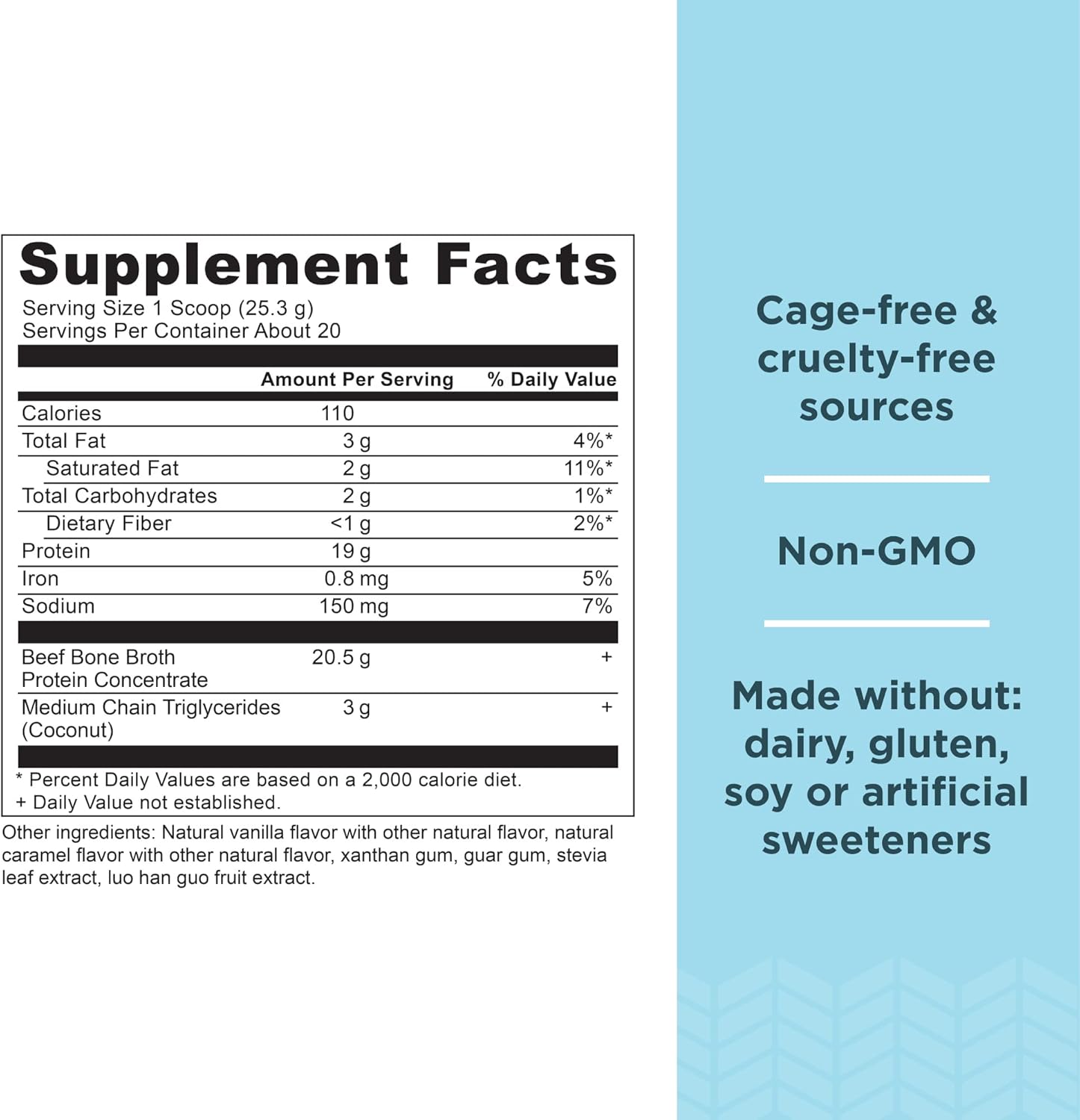 Bundle Deal: Ancient Nutrition Bone Broth Protein Powder in Chocolate (40 Servings) + Beef Bone Broth Protein Powder in Salted Caramel (20 Servings)