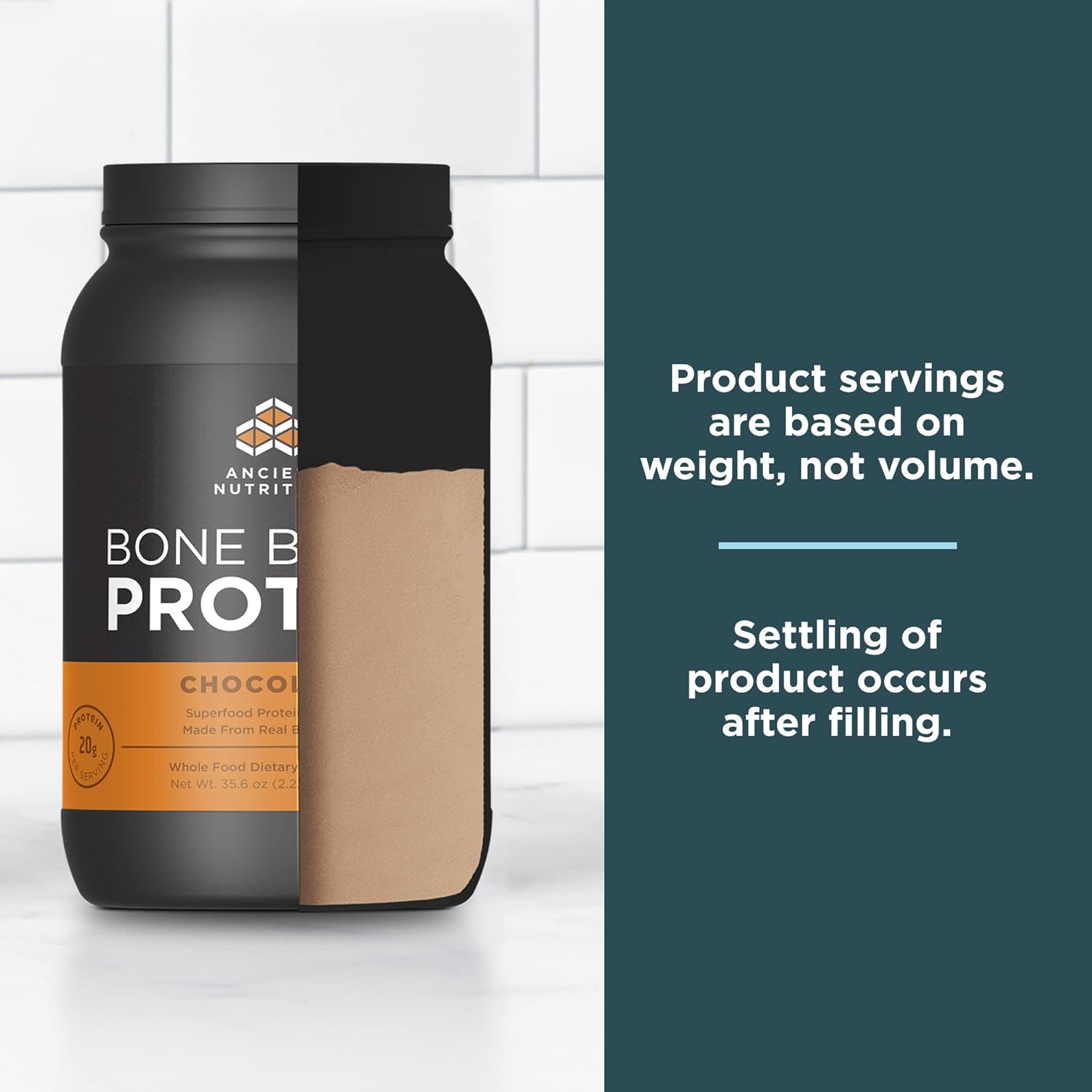 Bundle Deal: Ancient Nutrition Bone Broth Protein Powder in Chocolate (40 Servings) + Beef Bone Broth Protein Powder in Salted Caramel (20 Servings)
