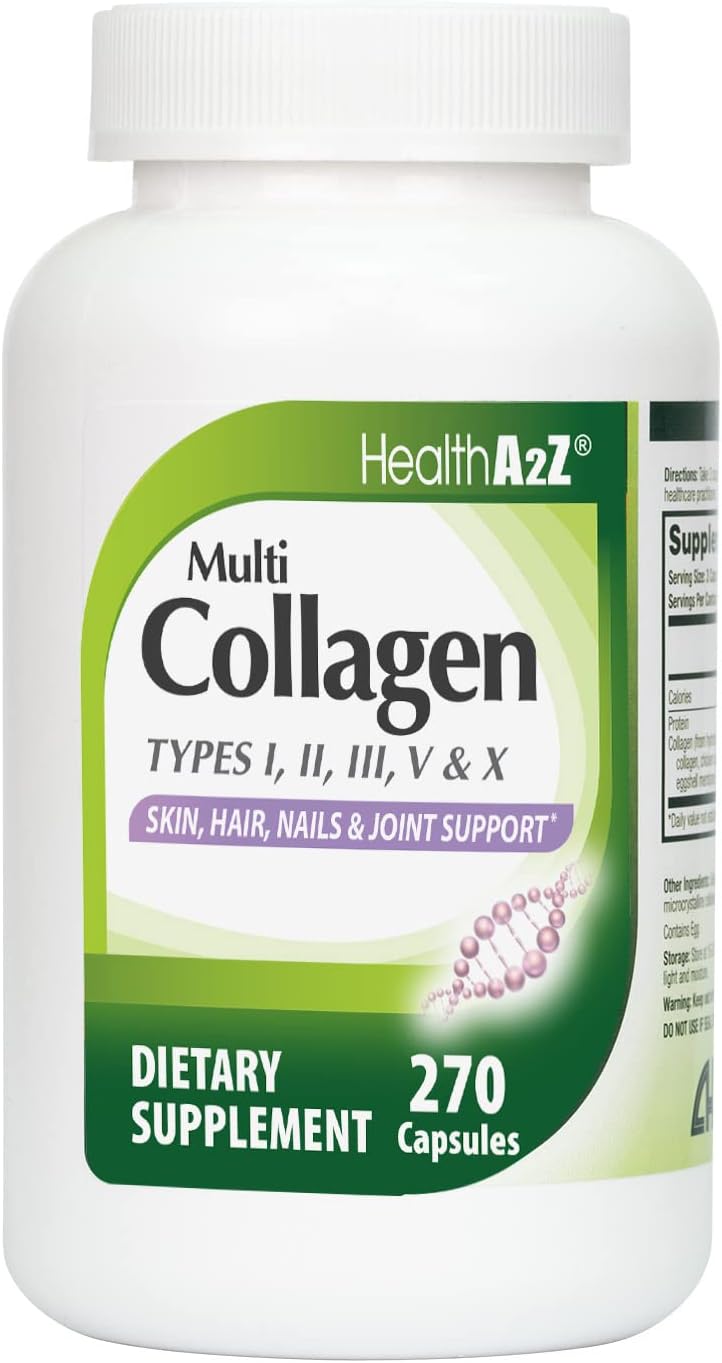 Bundle Deal: Bismuth Subsalicylate Tablets (100ct) & Multi Collagen Capsules (270ct) - HealthA2Z® Mega Savings