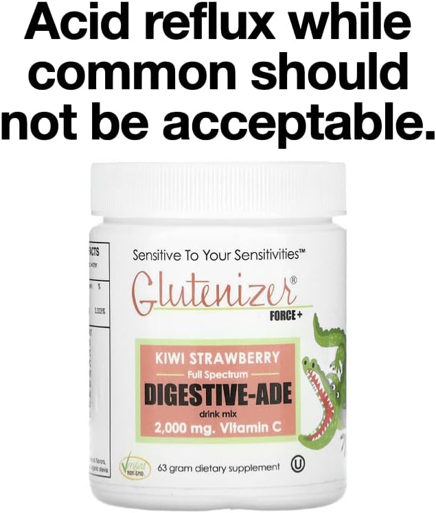 Bundle Deal: Sufficient-C 250g Lemon Peach Immune-ade + Glutenizer Force Plus Kiwi Strawberry Digestive-ade Mix - Save on Two-Pack