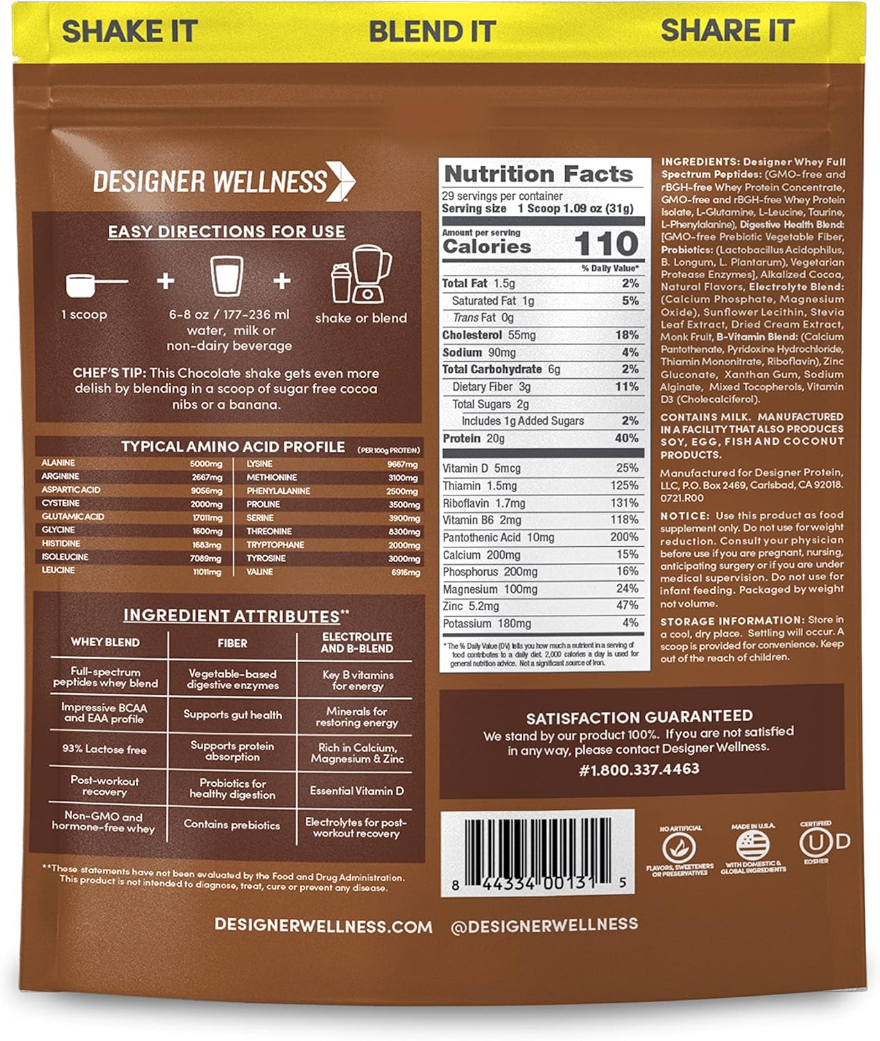 Bundle: Designer Wellness 2lb French Vanilla & Gourmet Chocolate Whey Protein - High Quality Ingredients for Health & Fitness