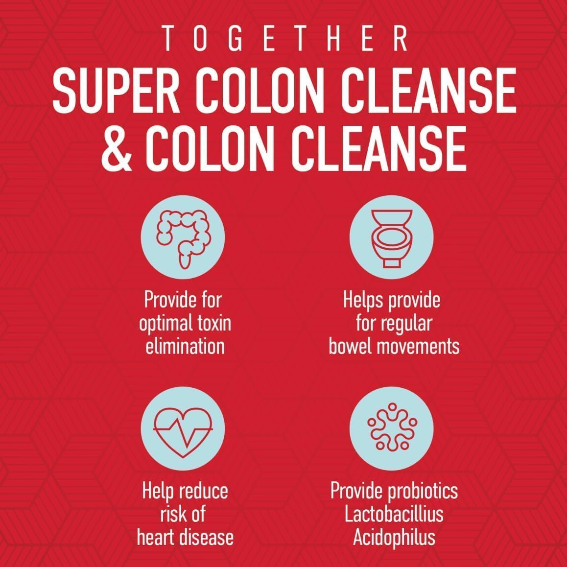 Bundle: Health Plus Super Colon Cleanse & Colon Cleanse - 12 oz each, 93 Total Servings