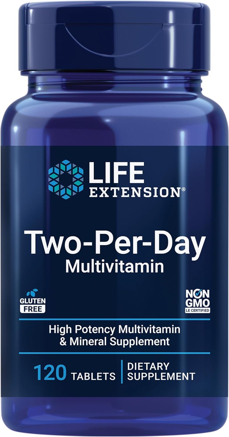 Bundle: Life Extension Super Bio-Curcumin with Two-Per-Day Multivitamin - 120 Tablets + 60 Capsules