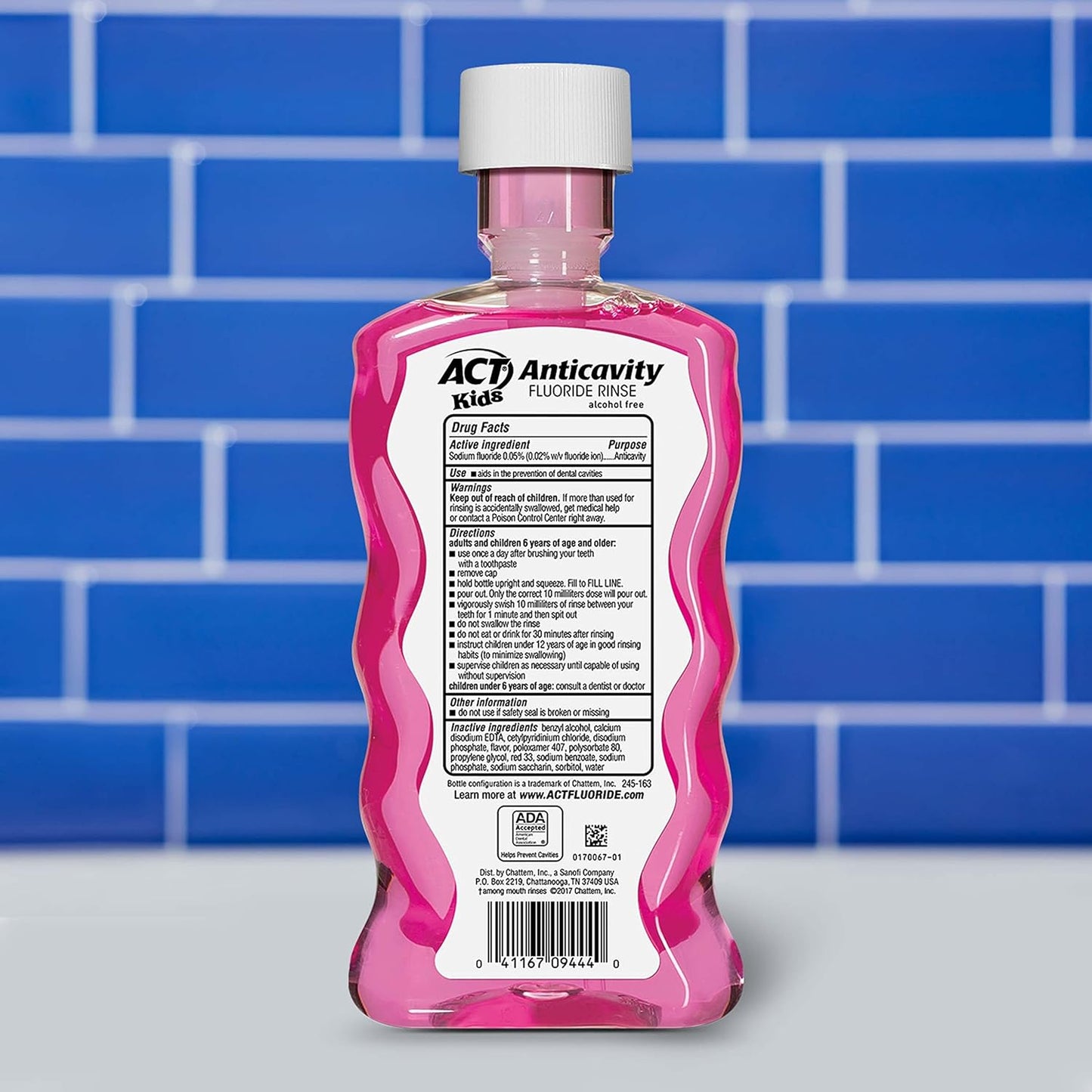 Bundle: Lil Critters 90 Fiber Gummy Supplement with ACT Kids 16.9oz Anticavity Rinse