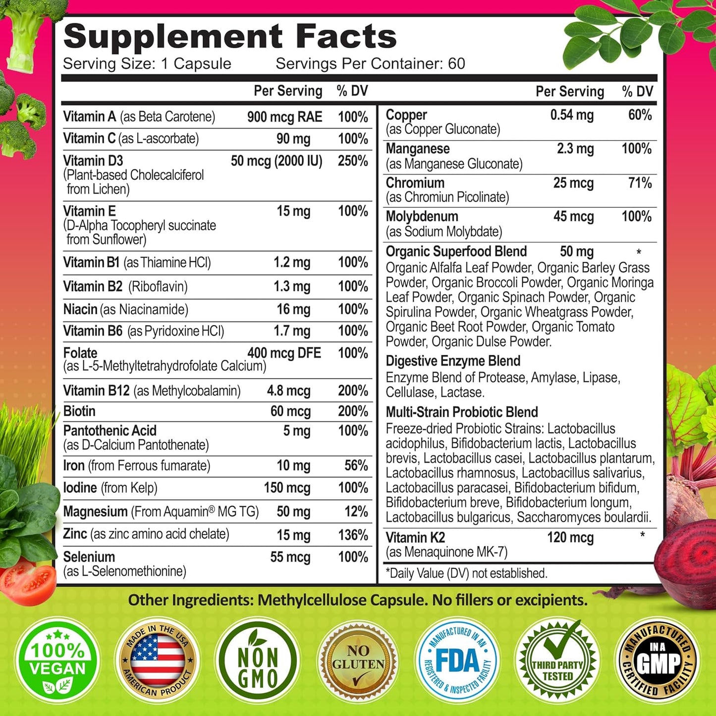 Bundle: Liposomal Vitamin C Capsules 1500mg + Women's Daily Multivitamin with Iron for Optimal Health