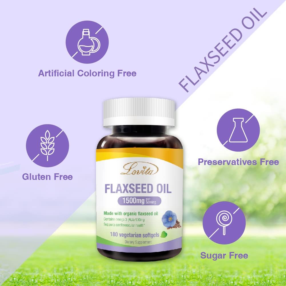 Bundle: Lovita Bee Propolis Capsules & Flaxseed Oil for Enhanced Nutrition & Well-Being. Dietary Supplement for Overall Health.