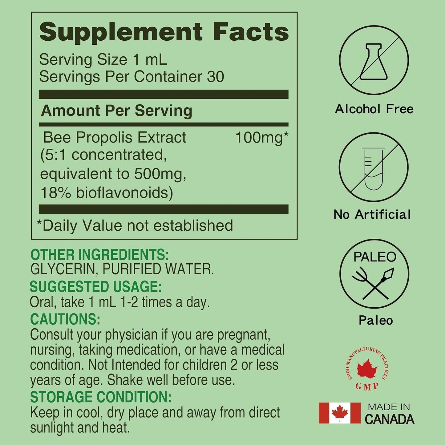 Bundle: Lovita Bee Propolis Liquid Extract & Vitamin C Nutrient Supplements for Immune Support