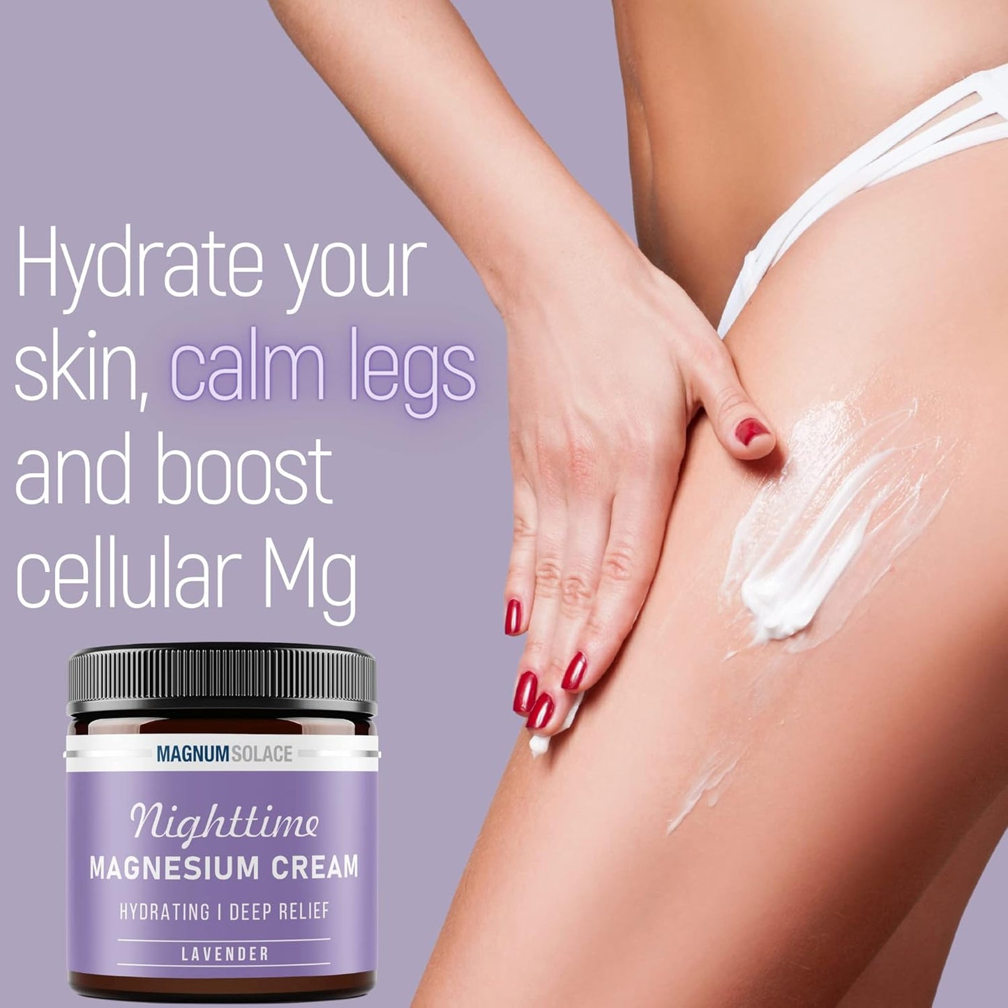 Bundle: Magnum Solace Pure Magnesium Flakes & Cream - Natural Relief Solution