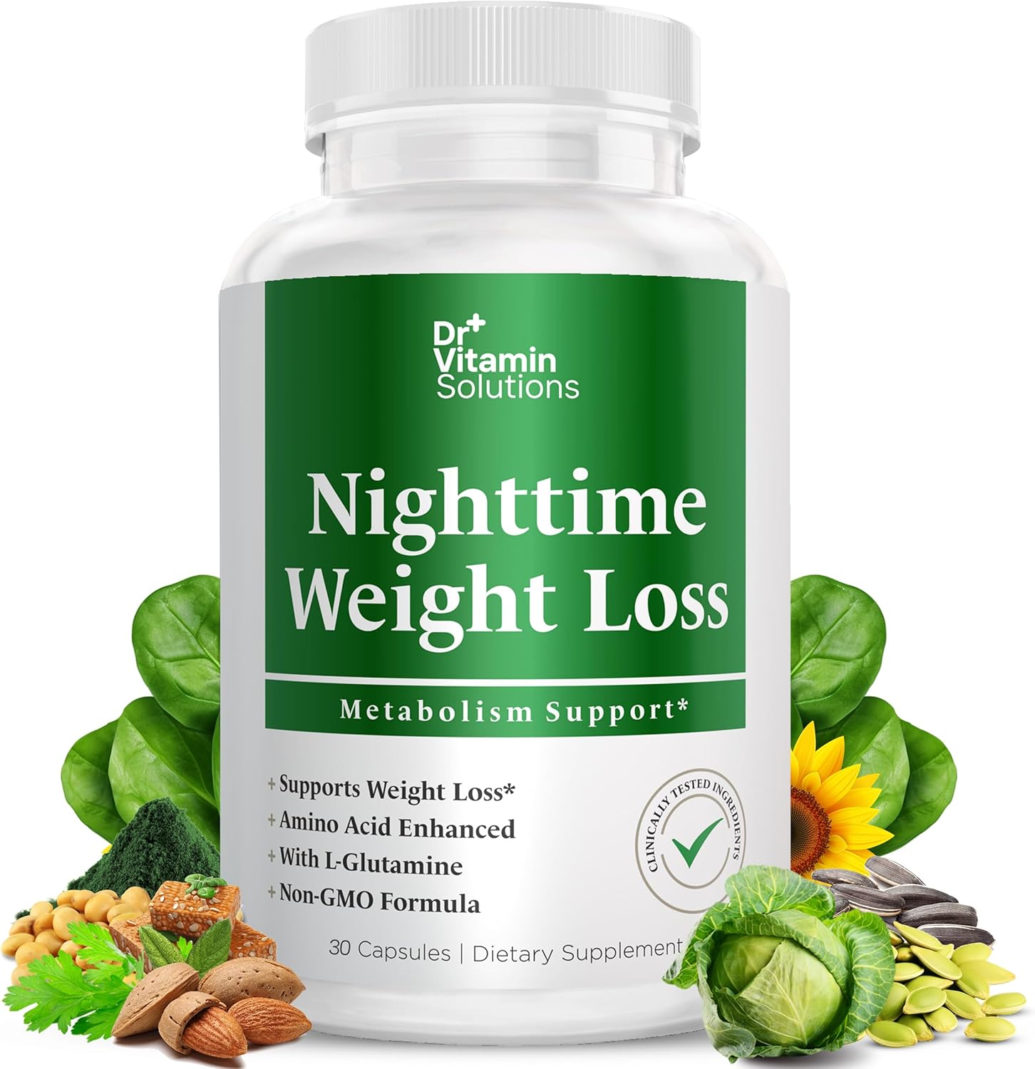 Bundle: Nighttime Healthy Weight Support & 15-Day Cleanse for Slimming Formula & Bloating, 60 Capsules