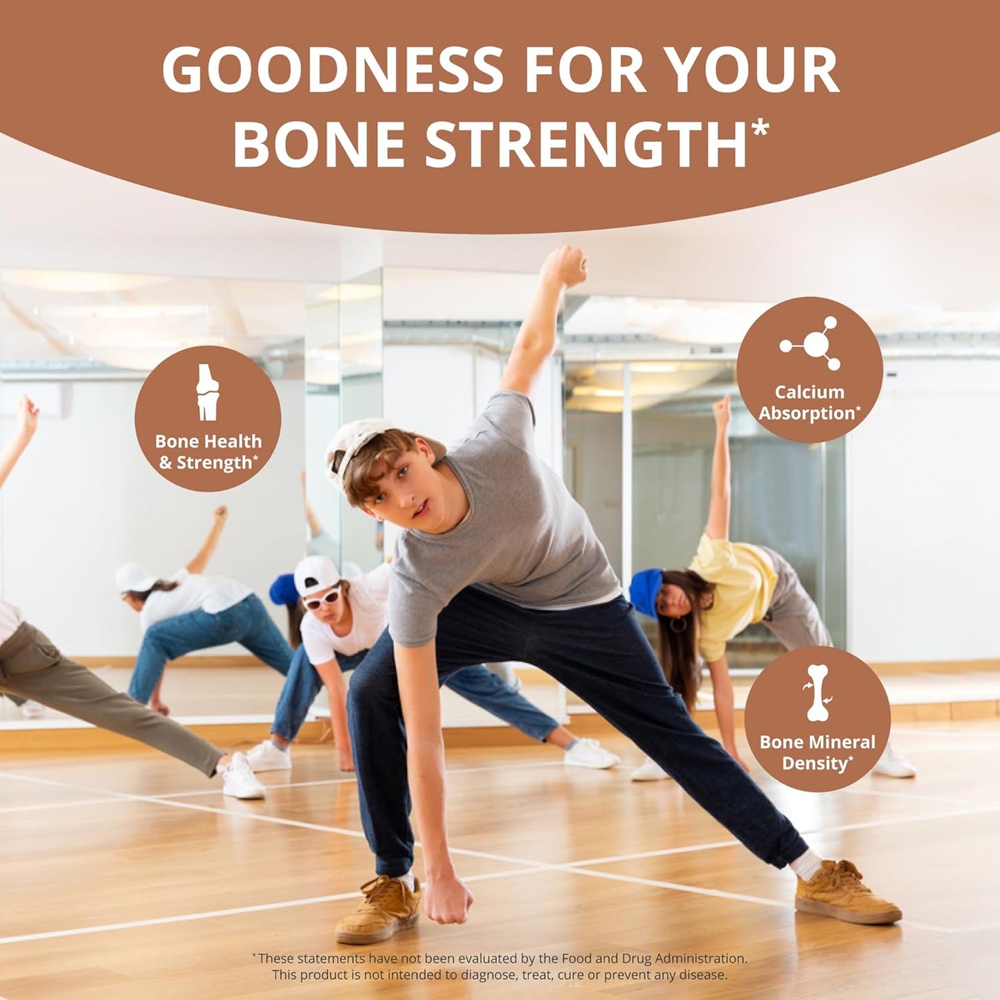 Bundle: NuBest Tall Growth Protein Powder & Bone Xtra Capsules - Chocolate Flavor for Teen Height Growth, Bone Strength, Brain Boost - Vegan, Probiotics, Calcium, Multivitamin