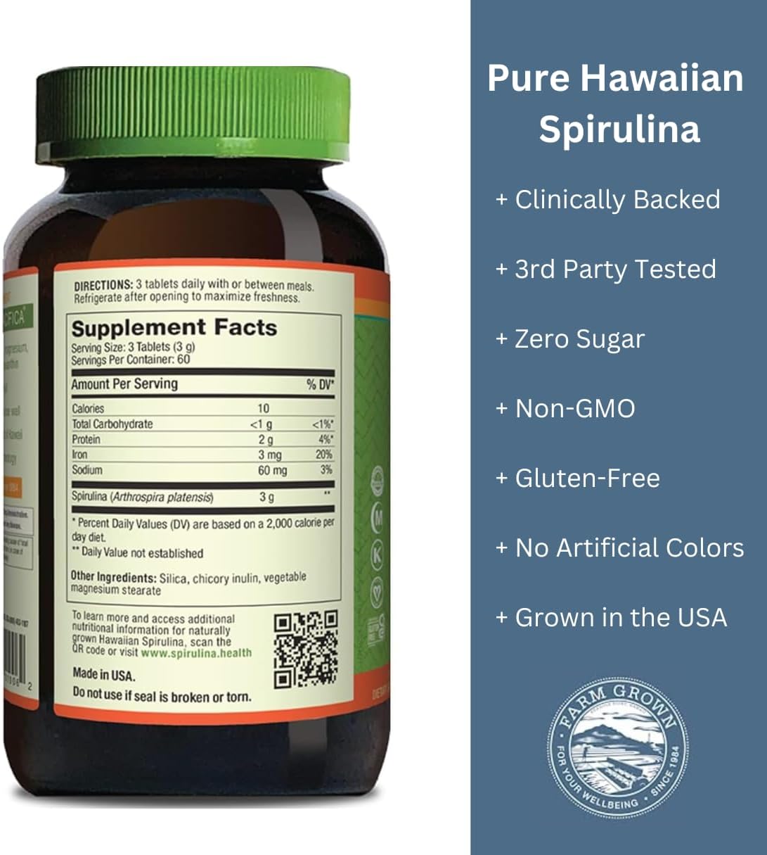 Bundle: Nutrex BioAstin Astaxanthin 4mg 120 Count + Pure Hawaiian Spirulina 1000 mg Tablets 180 Count