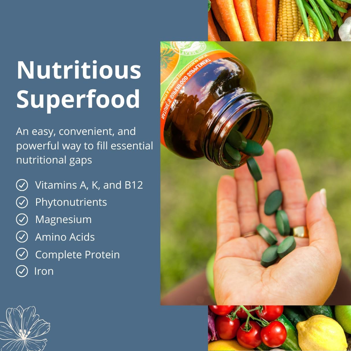 Bundle: Nutrex BioAstin Astaxanthin 4mg 120 Count + Pure Hawaiian Spirulina 1000 mg Tablets 180 Count