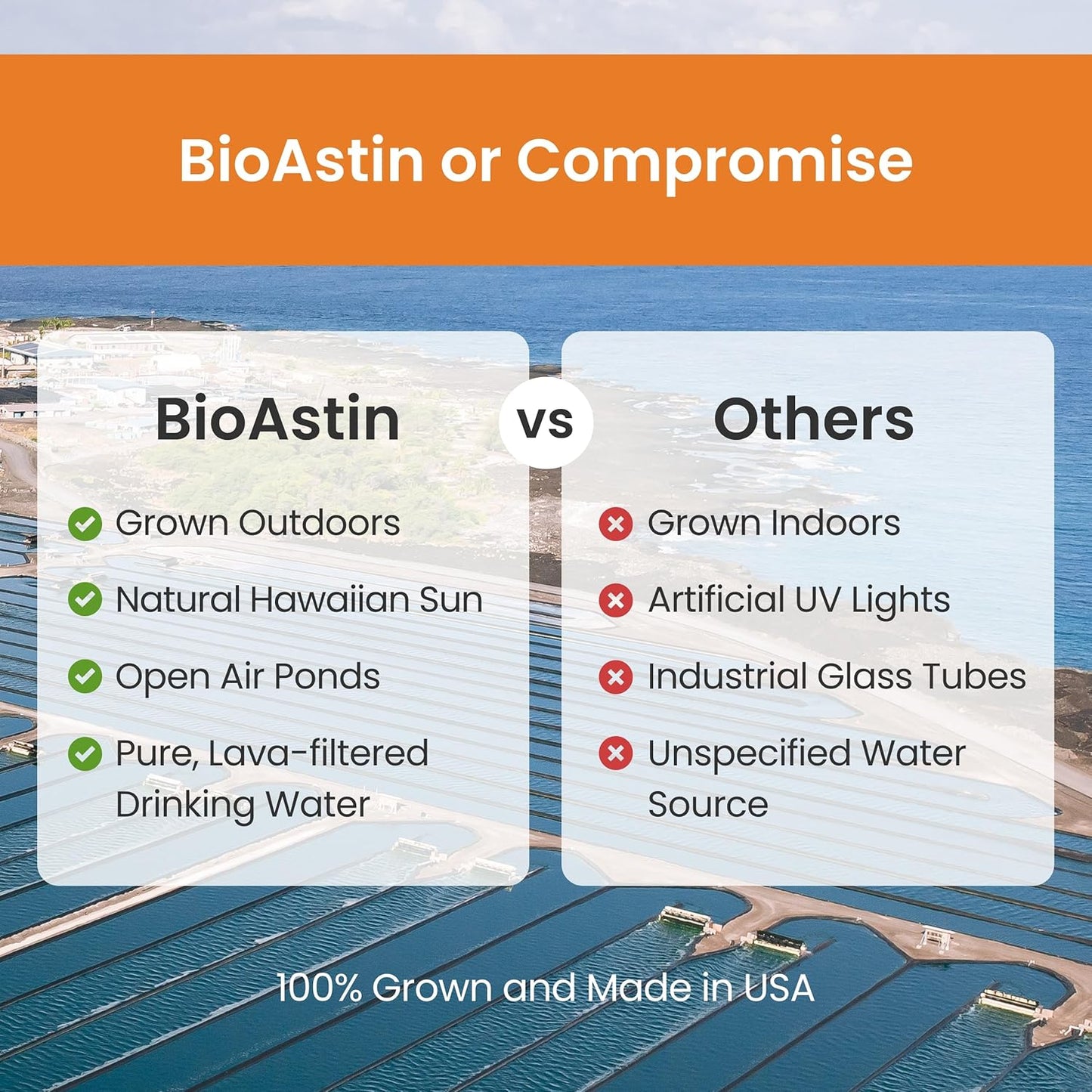 Bundle: Nutrex BioAstin Hawaiian Astaxanthin 12mg 50 Count + Pure Hawaiian Spirulina Powder 5oz - Ultimate Antioxidant Combo