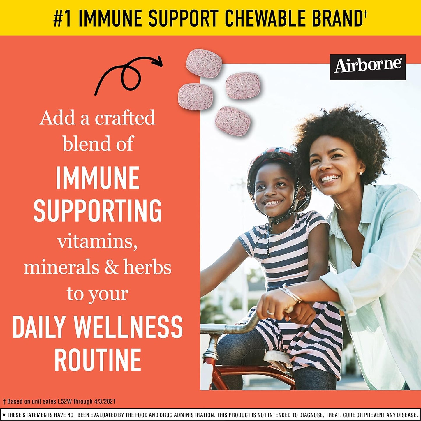 Bundle of 192 Airborne 1000mg Vitamin C Chewable Tablets in Citrus & Very Berry Flavor - Immune Support with Zinc and Antioxidant Vitamins A, C, & E
