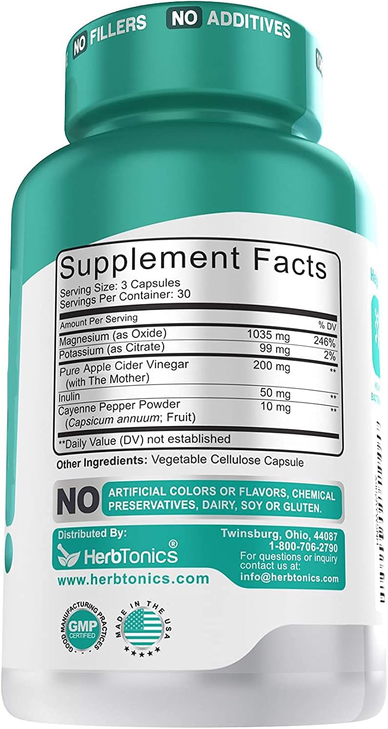 Bundle of Herbtonics Apple Cider Vinegar Plus Keto BhB Salts with OxyDigest for Digestive Health