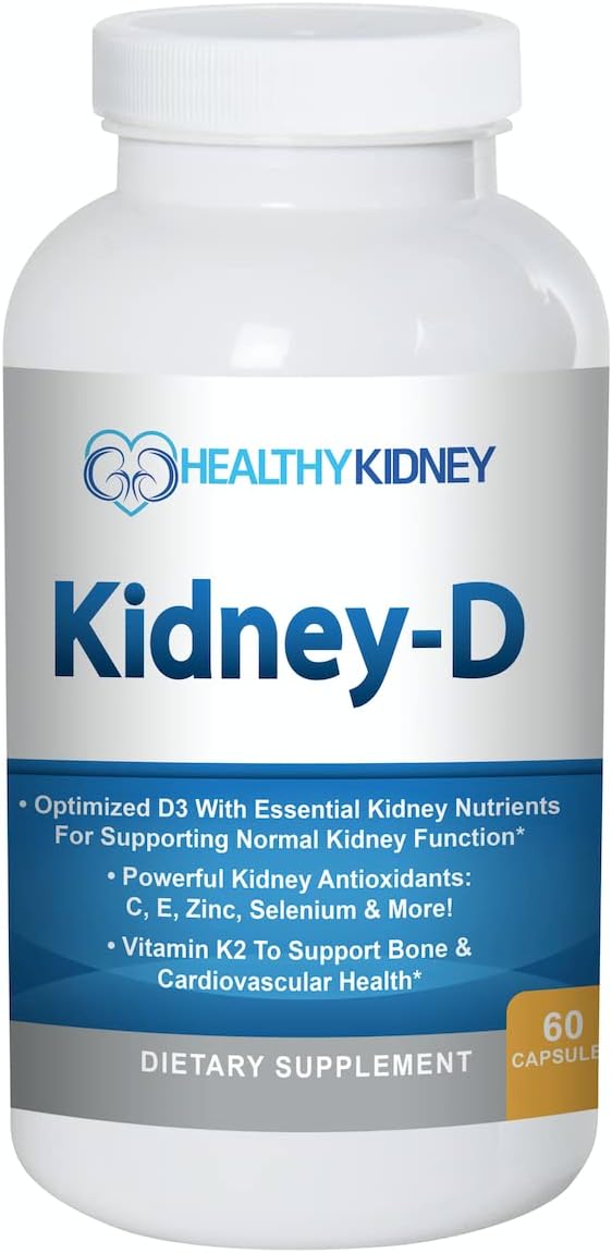 Bundle of Kidney Restore Pure Health Supplement, Amino Acid Pills, and Vitamin D Kidney-D Supplement