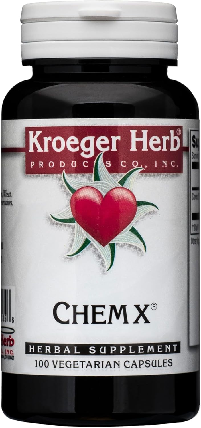 Bundle of Kroeger Herb Products Wormwood and Chem X - Natural Herbal Remedies for Digestive Health and Immune Support