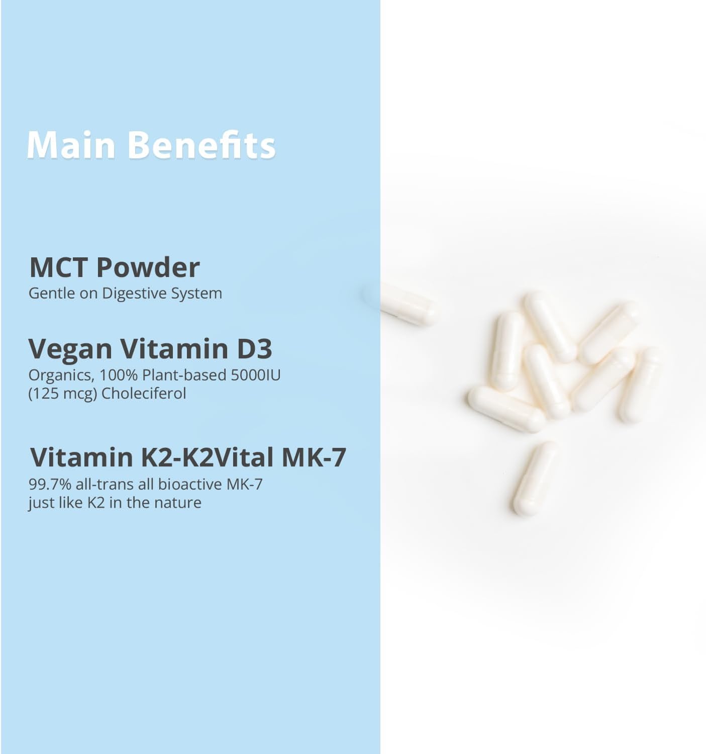 Bundle of Magtein Magnesium L-Threonate, KIDDOCALM Gummies, and Vitamin D3 K2 with MCT - 3 Essential Supplements for Kids and Adults