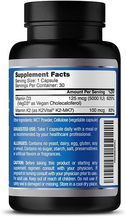 Bundle of Magtein Magnesium L-Threonate with Vitamin D3 and K2 for Enhanced Brain and Bone Health