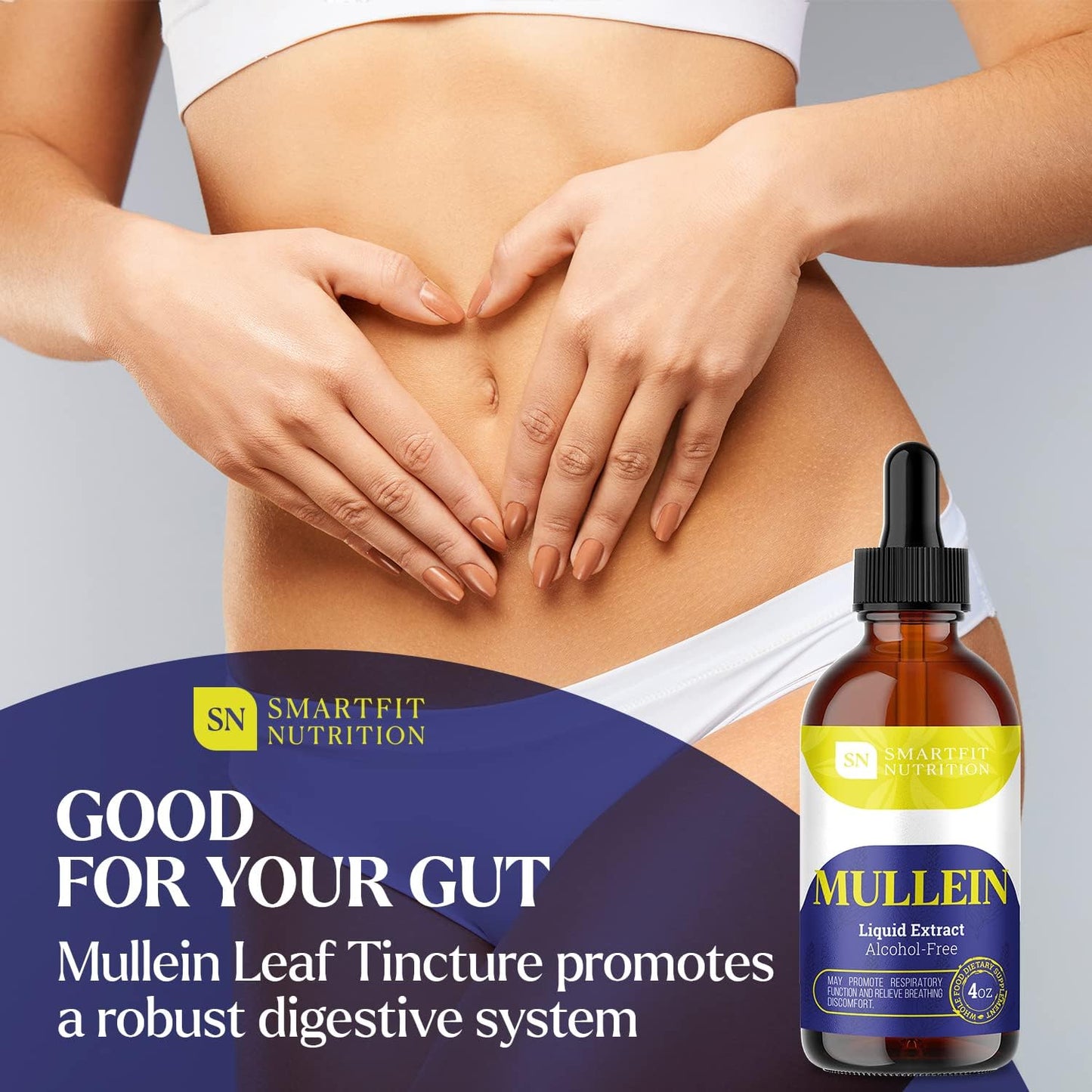 Bundle of Mullein Leaf Extract & Lions Mane Extract for Lung Cleanse & Brain Boost - SN SMARTFIT NUTRITION - USA-Made