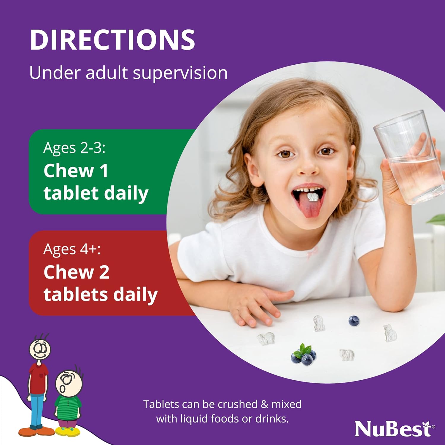 Bundle of NuBest Grow Power: Boost Height Growth & Overall Health for Children - 10 Tall Kids Support Healthy Growth, Immunity, & Bone Strength
