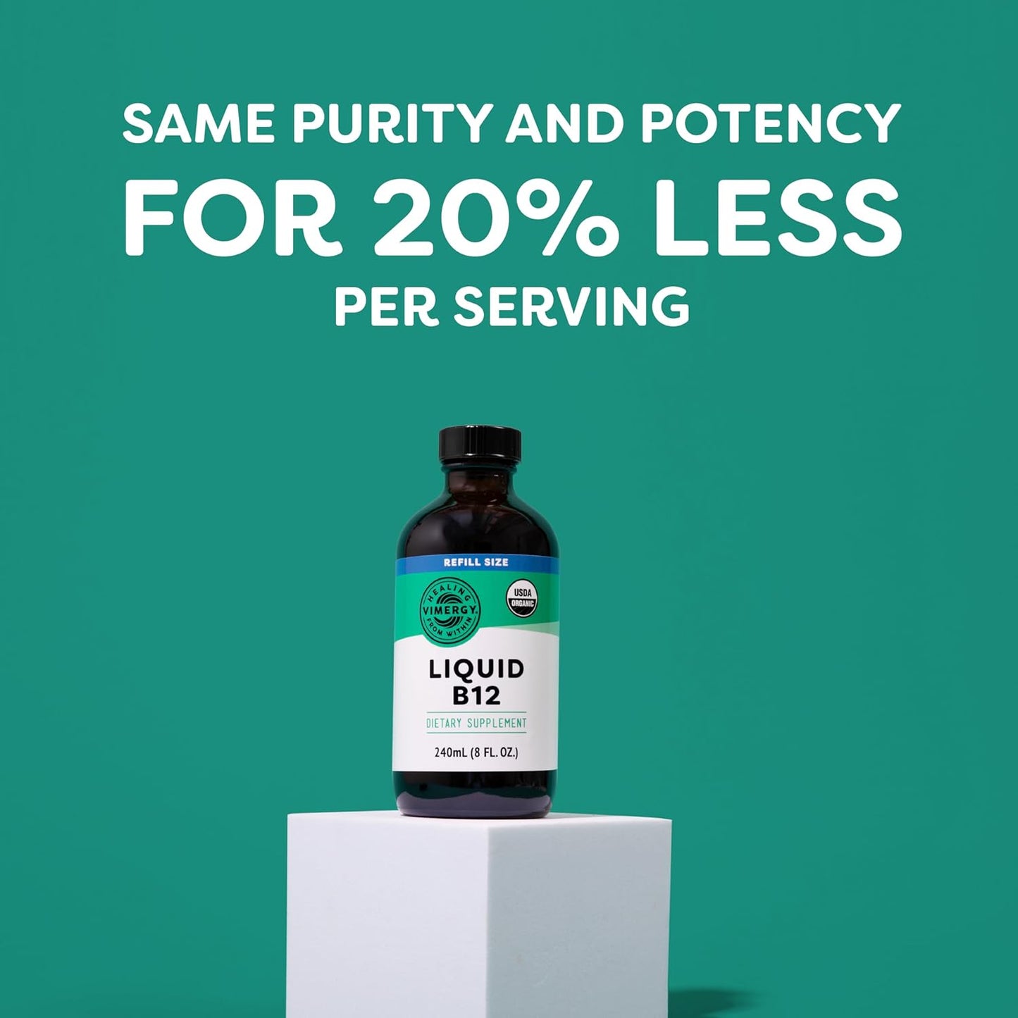 Bundle of Vimergy Liquid B12 (115 mL) and Refill (240 mL)