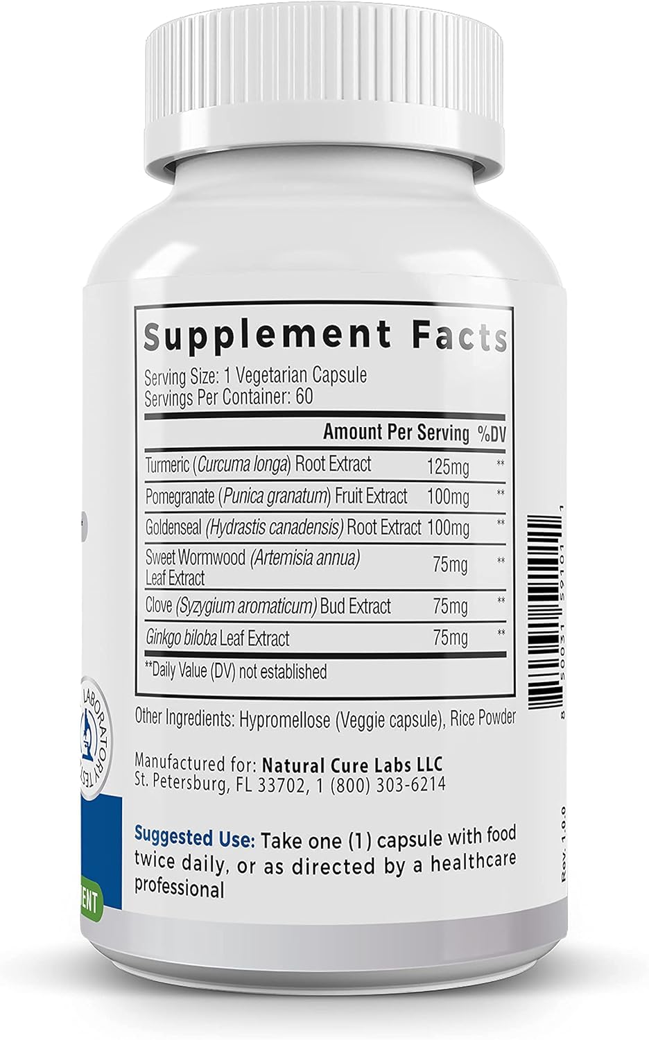 Bundle: Premium Monolaurin 600mg + Biofilm Complex by Natural Cure Labs