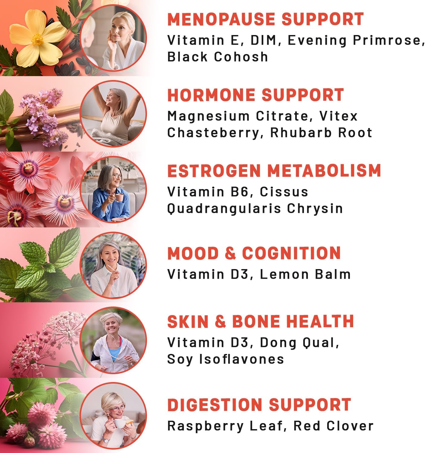 Bundle: PrimeMD Liquid Collagen Biotin (2pk) + Menopause Support (1pk) - Hair, Skin, Nails, Hormone - Non-GMO, Vegan, Gluten-Free