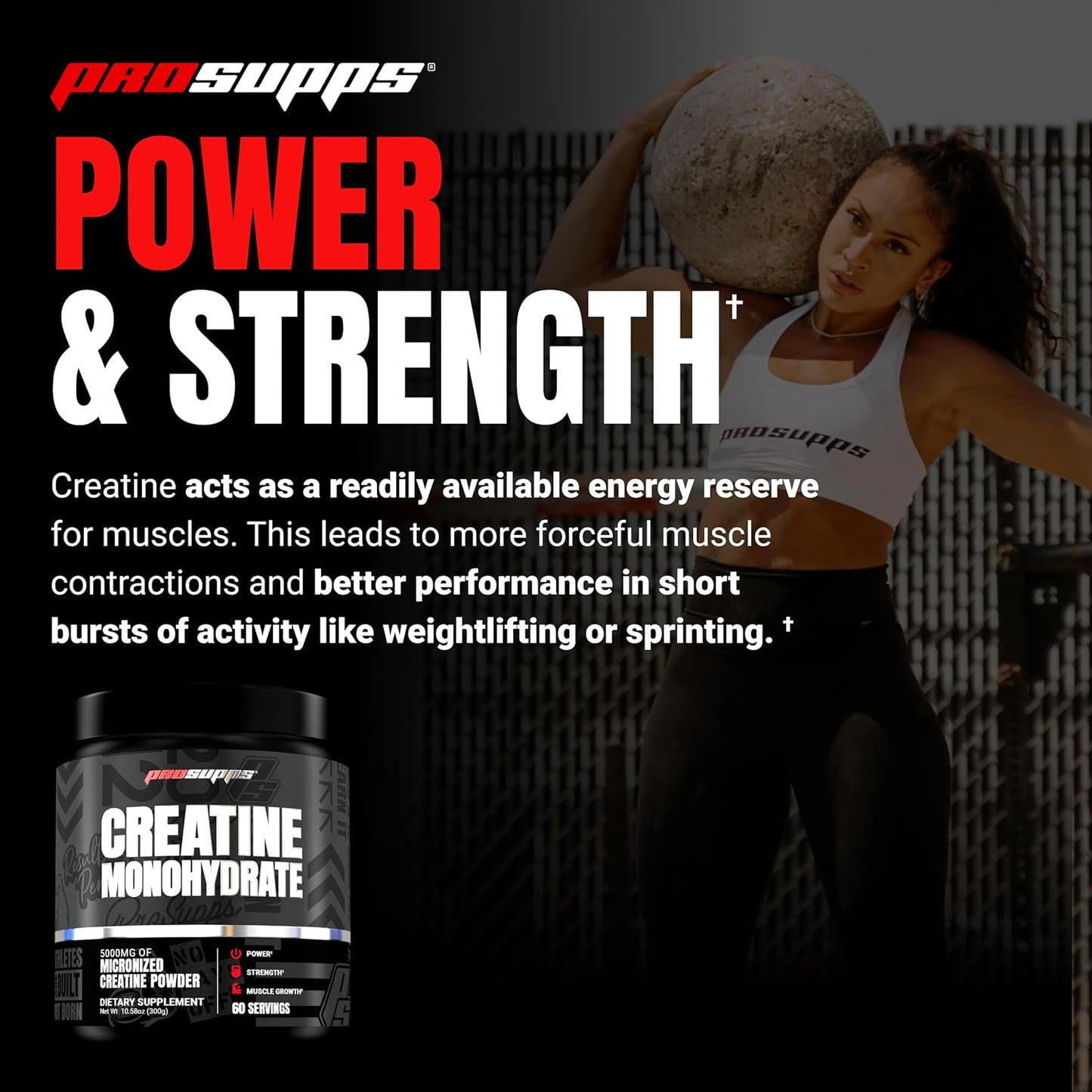 Bundle: PROSUPPS Hyde Xtreme Pre-Workout with Hard-Hitting Energy, Watermelon Flavor, and Creatine 300
