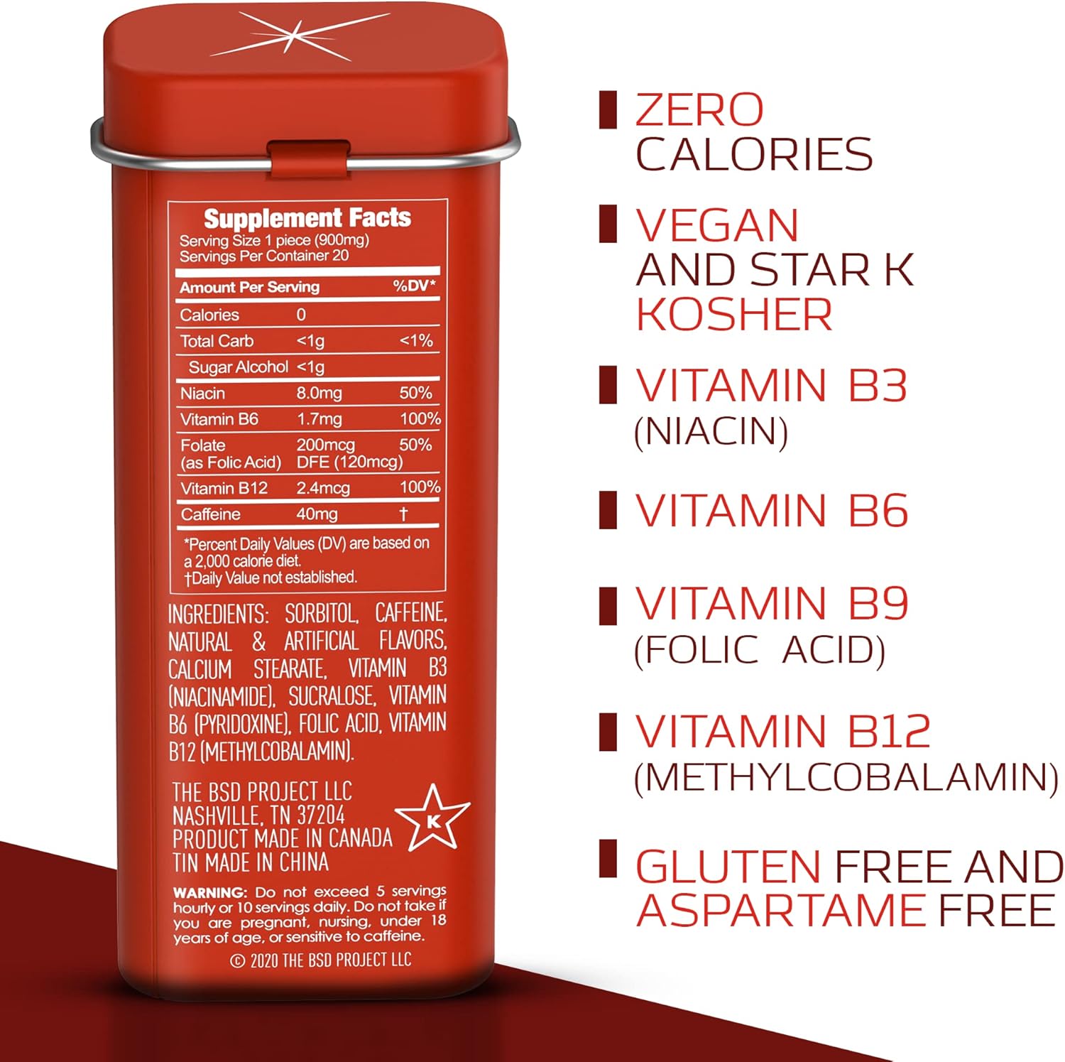 Bundle: Viter Energy Cinnamon Caffeine Mints - 6 Pack + 1/2 Pound Bulk Bag - 40mg Caffeine, B Vitamins, Sugar Free, Vegan - Energy Booster for Focus & Alertness