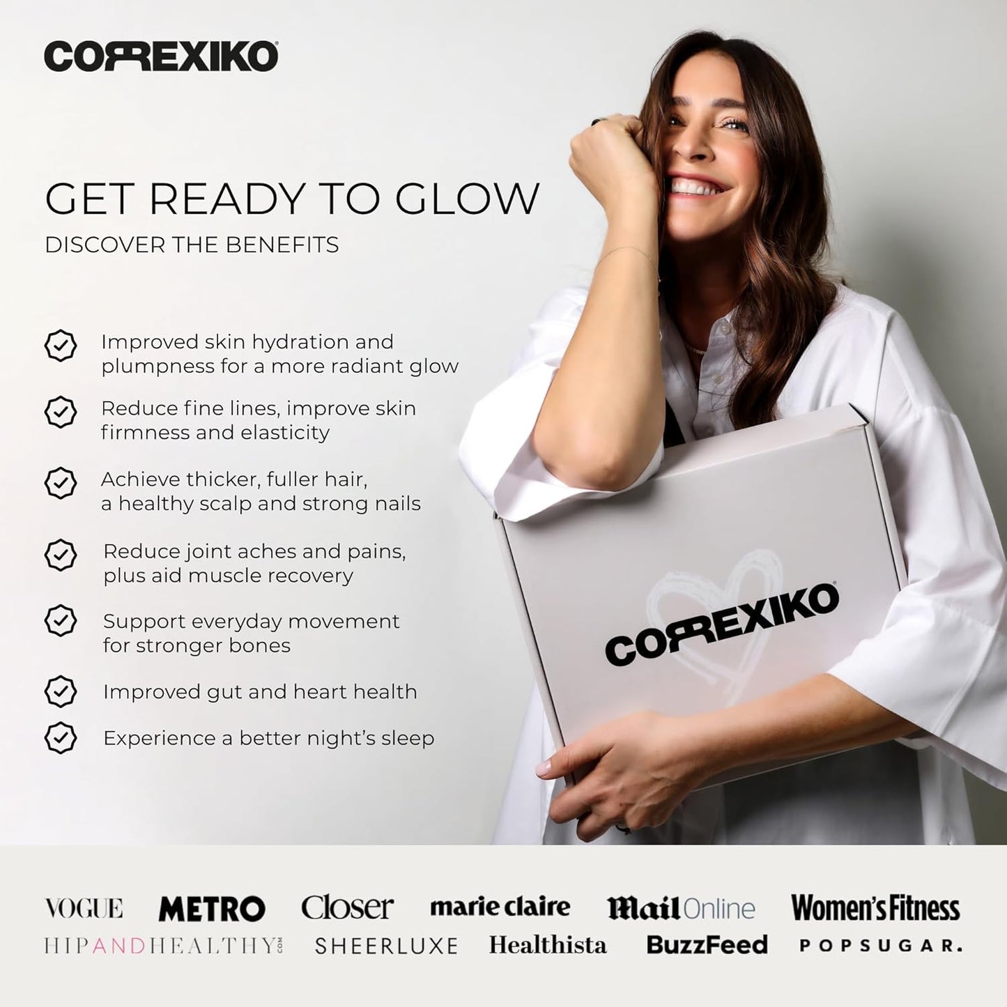 Bundle with CORREXIKO Marine Collagen Powder & Capsules - 10,000mg Hydrolyzed Collagen Powder & 1800mg Peptides - Hair, Skin & Nails Support