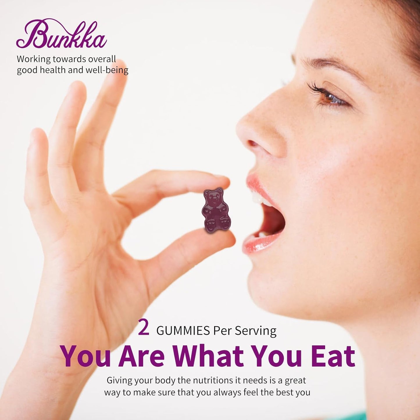 Bunkka 2 Pack Joint Support Gummies with MSM, Elderberry, and Hyaluronic Acid - Chewable Antioxidant Supplement for Men, Women, and Adults - Extra Strength Glucosamine Chondroitin for Comfort & Mobility