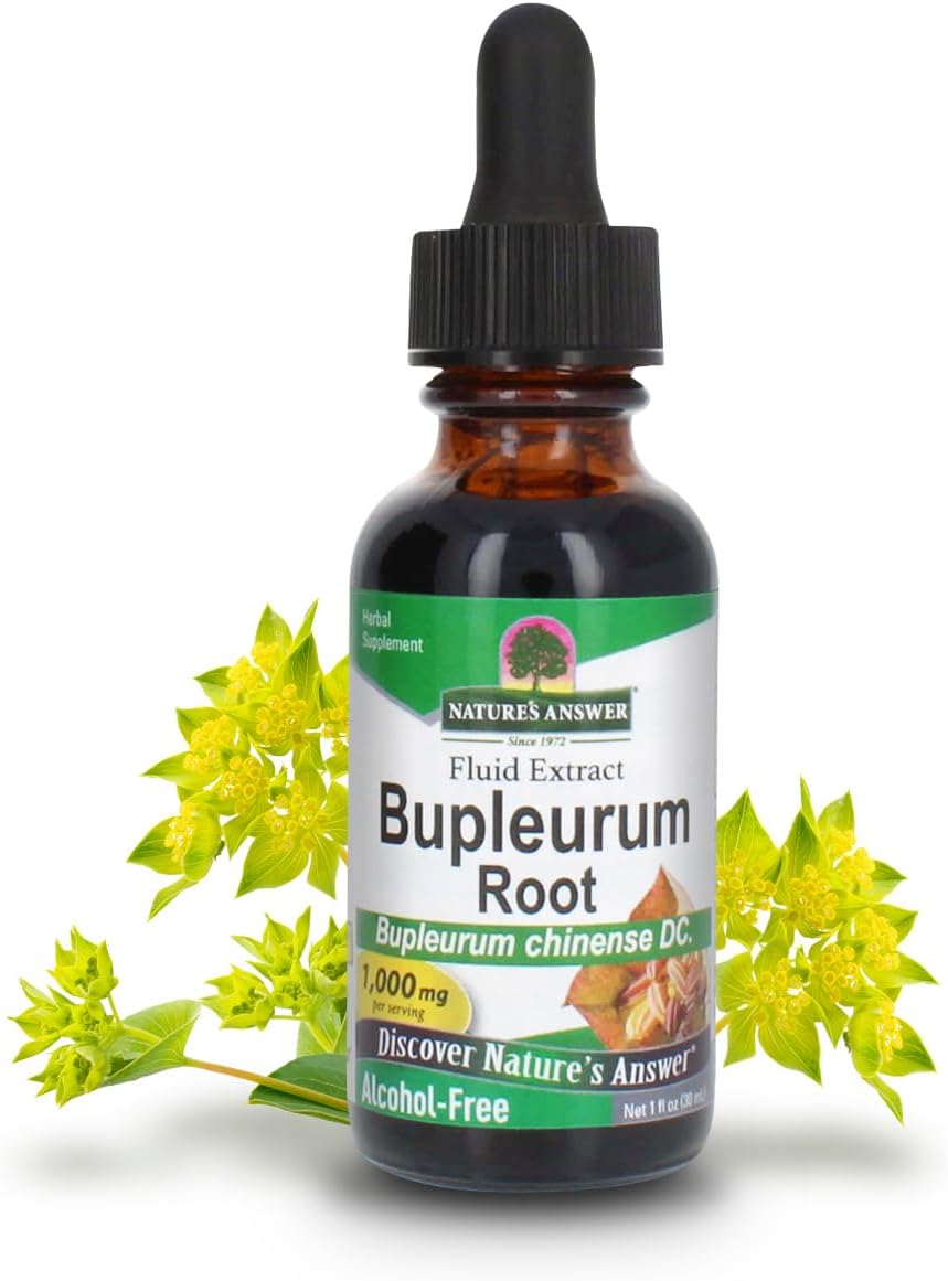 Bupleurum Chinense Root Extract - Natural Herbal Supplement for Liver Health and Immunity - Alcohol-Free - 1000mg (1 FL Oz)