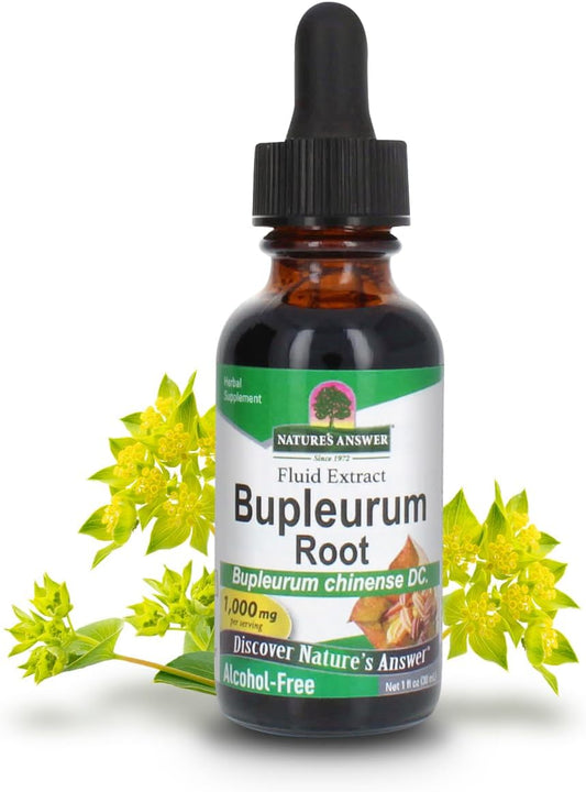 Bupleurum Chinense Root Extract - Natural Herbal Supplement for Liver Health and Immunity - Alcohol-Free - 1000mg (1 FL Oz)