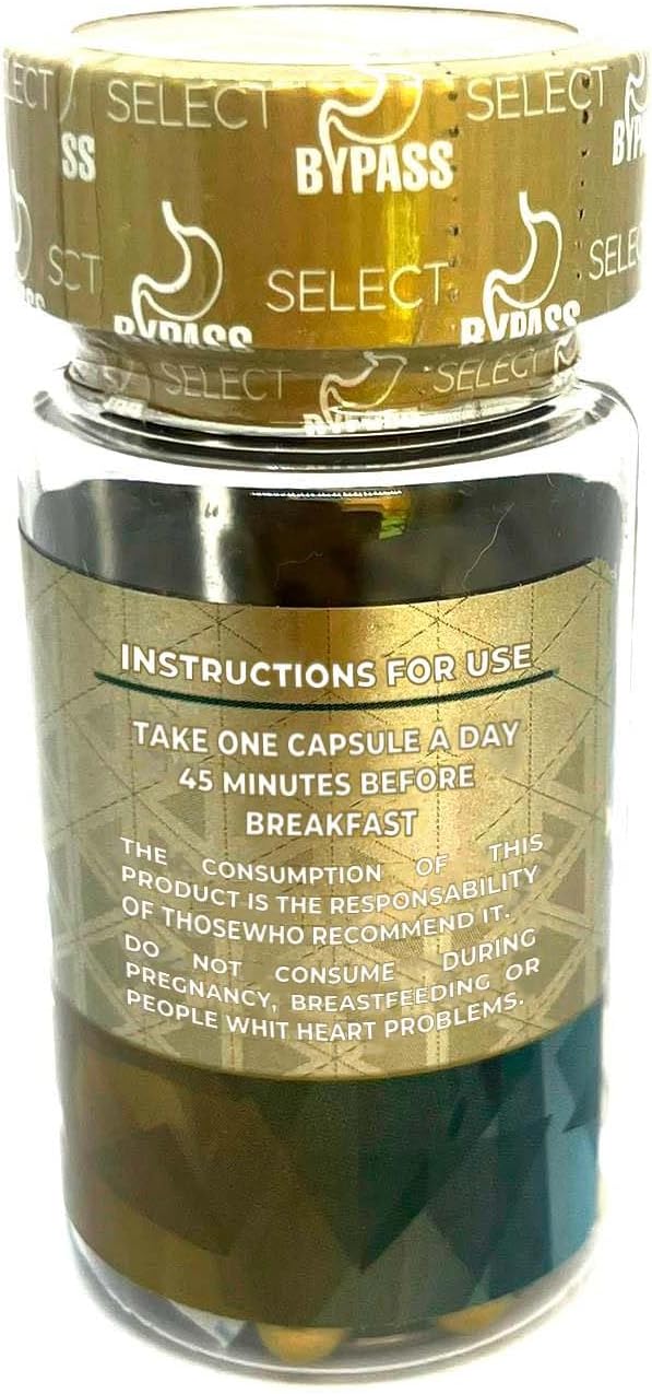 Bypass Select 2Pack de 30 Capsulas - Tabletas que Eliminan Grasa Acumulada (2 Unidades)
