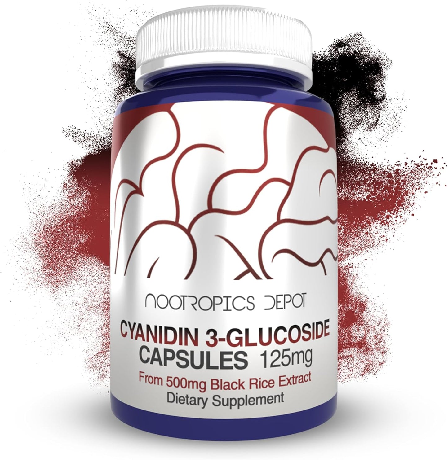 C3G Black Rice Extract Capsules | 125mg | 180 Count | Oryza Sativa Supplement for Metabolic, Vision, & Cognitive Support - BoostGo Australia
