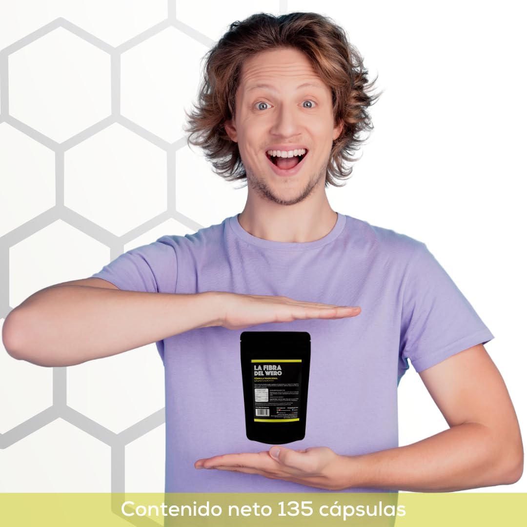 Cactus Fiber with Pink Grapefruit Supplement | 100% Natural "Month and a Half" Pack | Wero Fiber Source