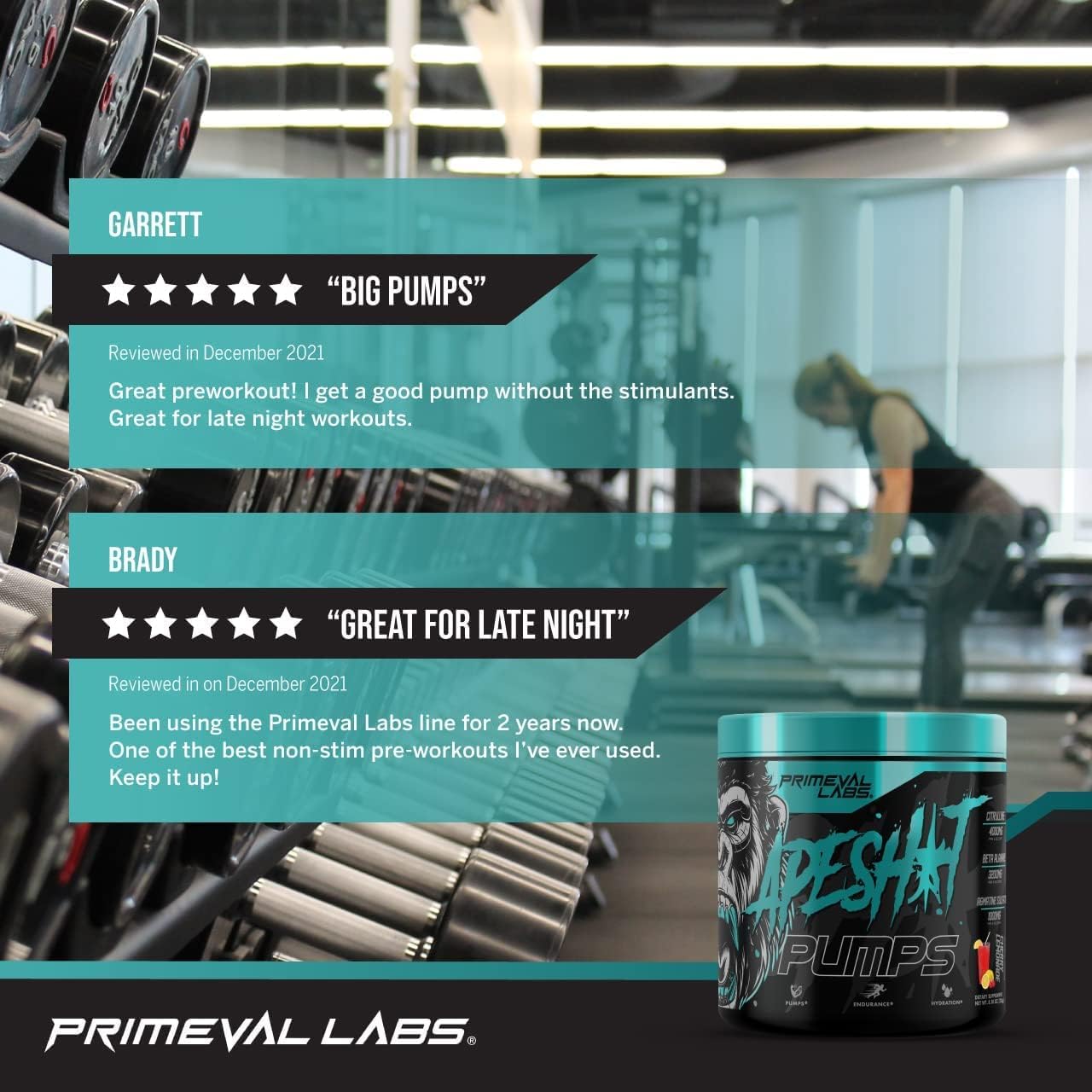 Caffeine-Free Pre-Workout Powder for Men and Women - Nitric Oxide Pump, Strength, and Intense Pumps - Cherry Lemonade Flavor - 40 Servings