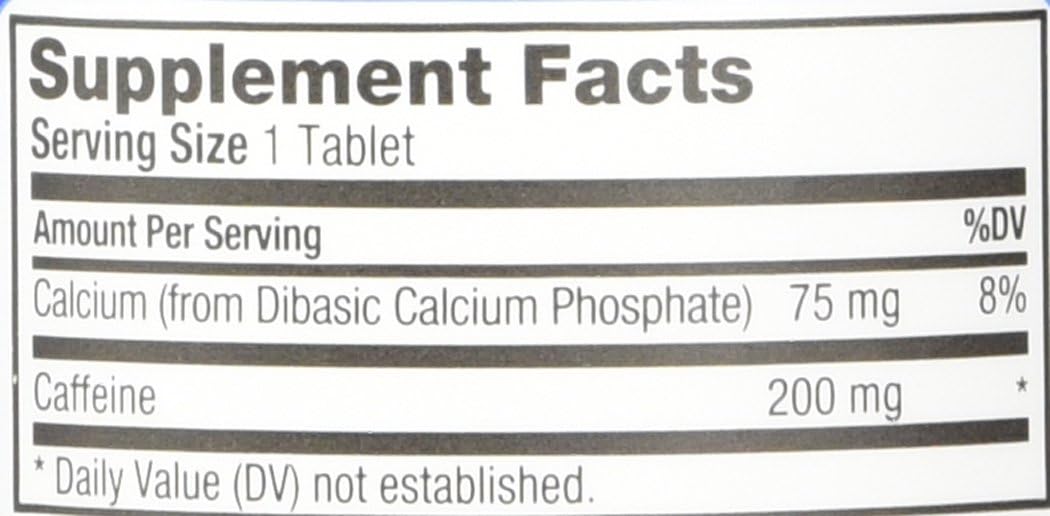 Caffeine Tablets 100 Count by ProLab for Energy and Focus