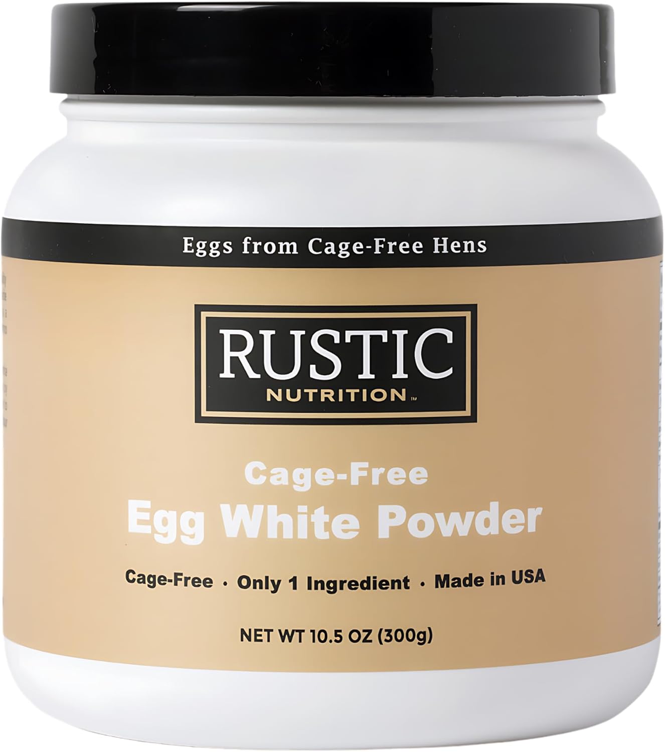 Cage-Free Egg White Protein Powder, Made in USA from Humanely-Raised Eggs, Unflavored, 10.5 Oz