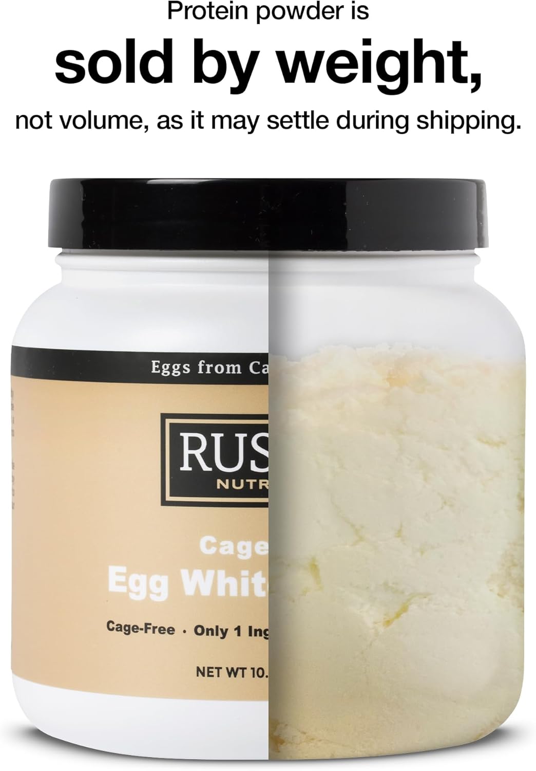 Cage-Free Egg White Protein Powder, Made in USA from Humanely-Raised Eggs, Unflavored, 10.5 Oz