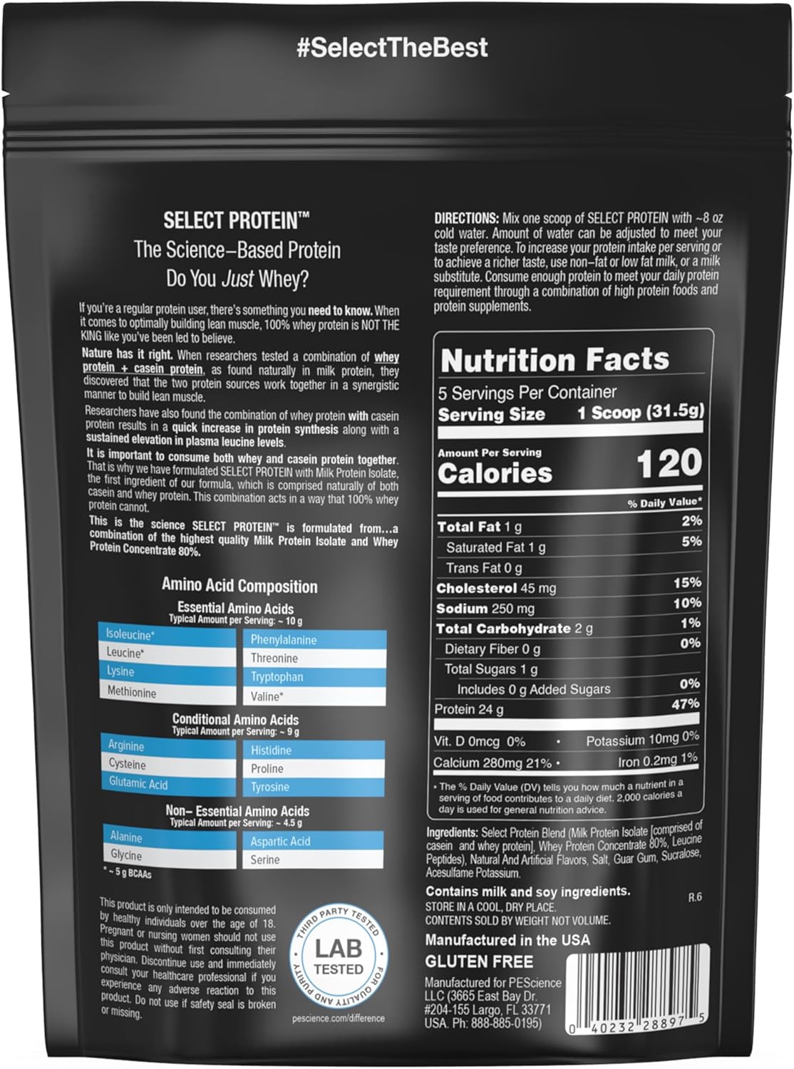 Cake Pop PEScience Select Low Carb Protein Powder - Keto & Gluten Free - 5 Servings