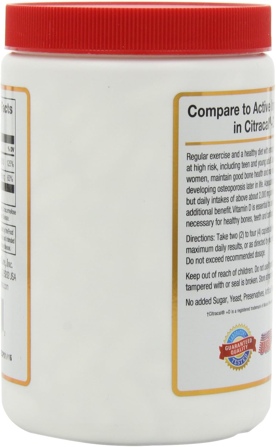 Calcium Citrate + Vitamin D Capsules for 21st Century Nutrition