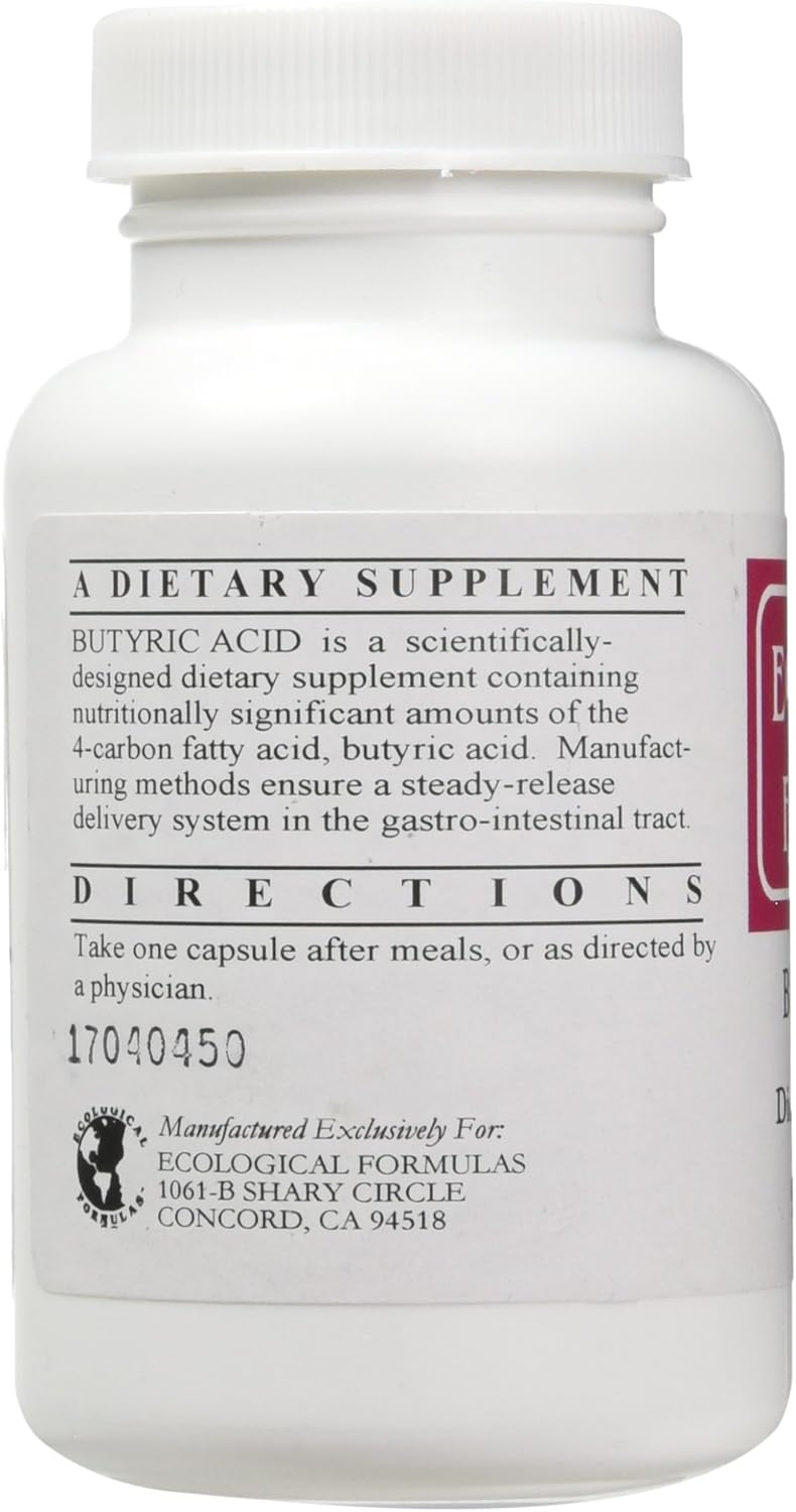 Calcium Magnesium Butyrate Capsules for Gut Health - 90 Count, Cream Color, 1-Pack