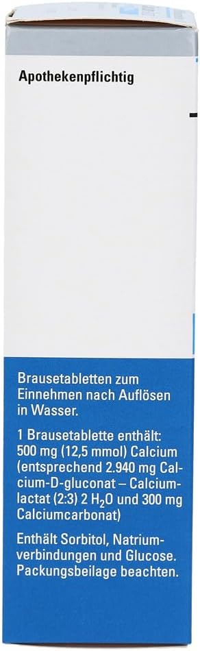 Calcium-Sandoz Forte 500 mg Effervescent Tablets - Pack of 20
